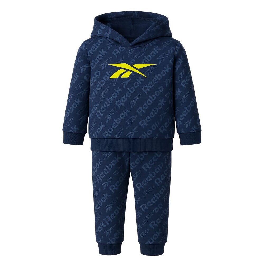 Reebok Boys 2-Piece Hoodie Jogger Set – Estate Blue Fleece